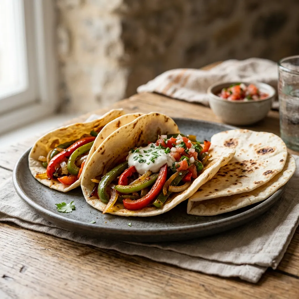 10-Minute Vegan Vegetable Fajitas