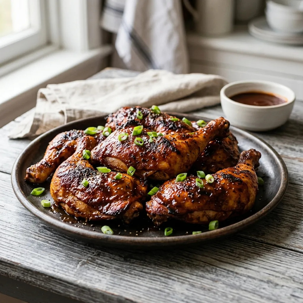 2-Ingredient Crock Pot Barbecued Chicken Legs