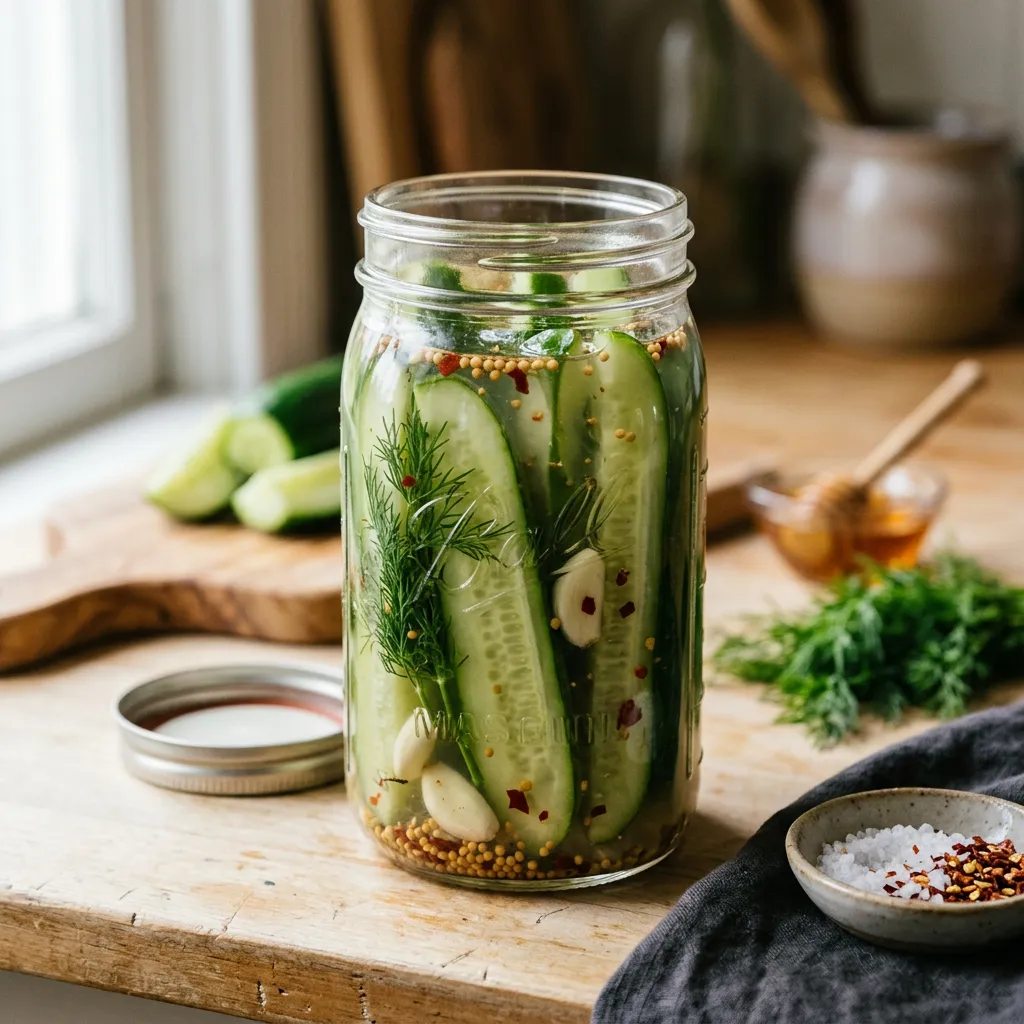 24-Hour Refrigerator Pickles