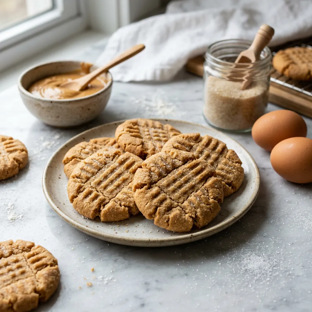 3 Ingredient Peanut Butter Cookies
