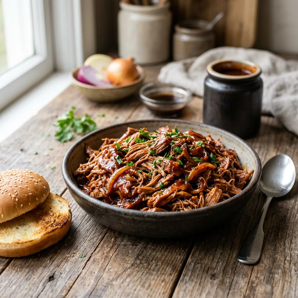 4-Ingredient Crock-Pot Pork Barbecue