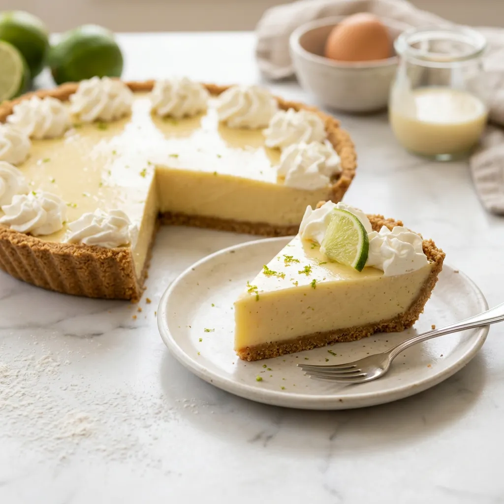 4-Ingredient No-Bake Key Lime Pie