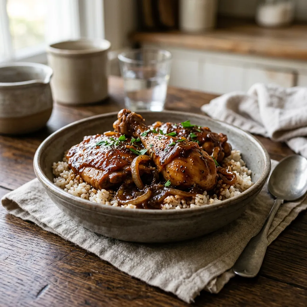 4-Ingredient Slow Cooker Cola Chicken
