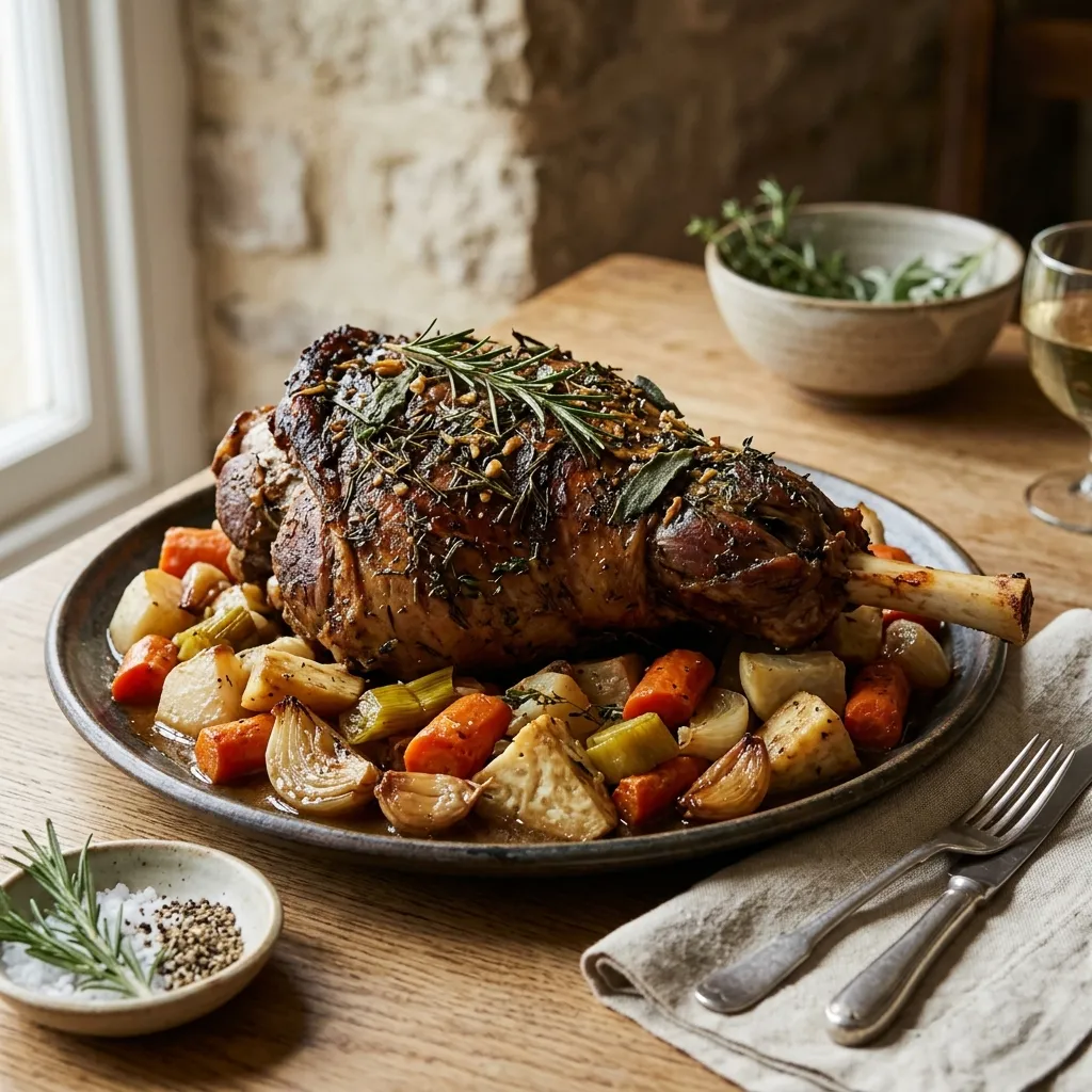 7-Hour Roast Leg of Lamb