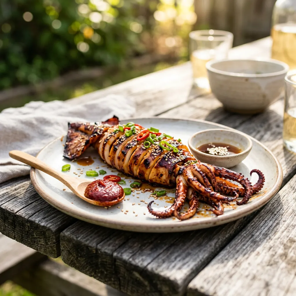 A Korean-Style Recipe for Grilled Squid