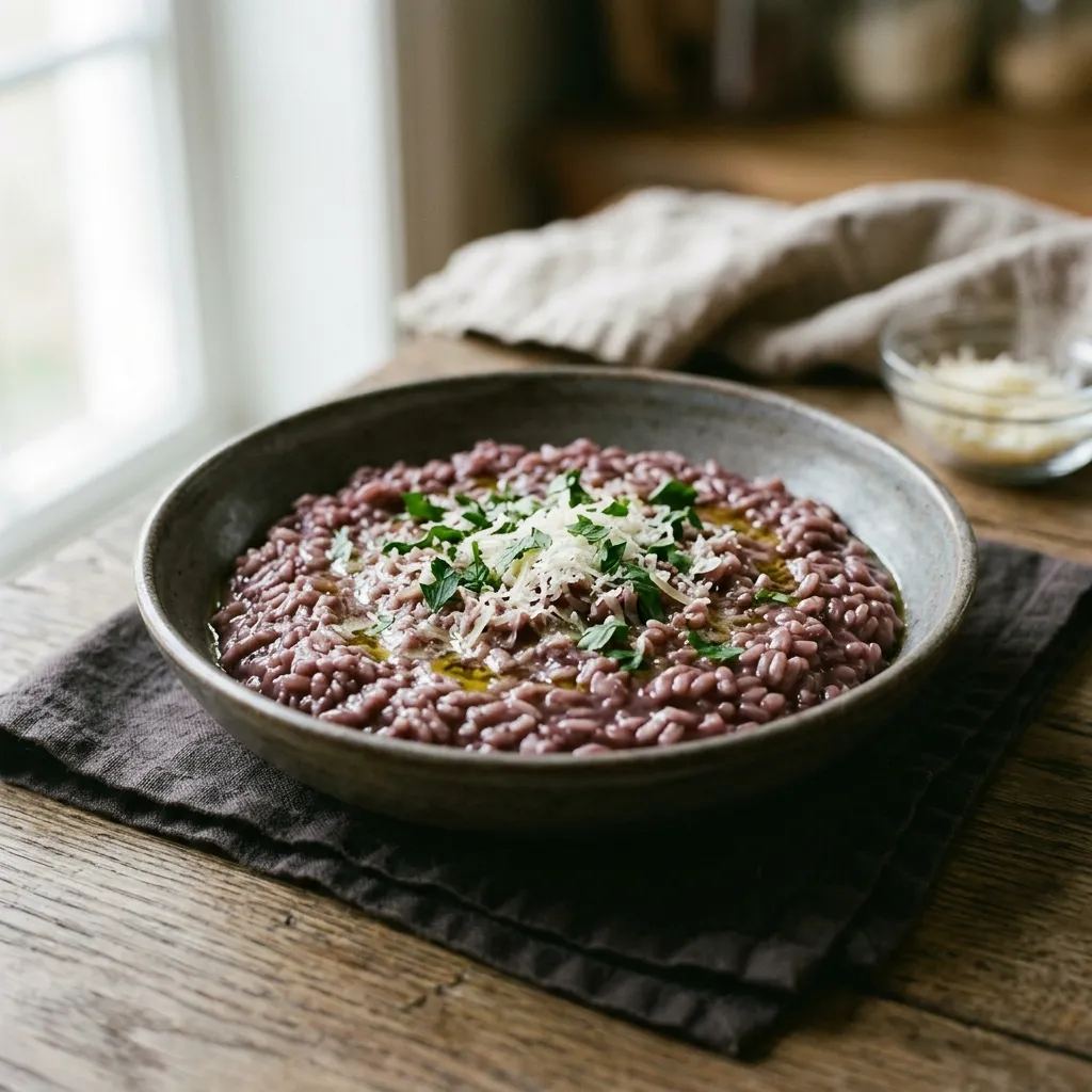 A Recipe for Risotto Made With Amarone Wine (Risotto all'Amarone)