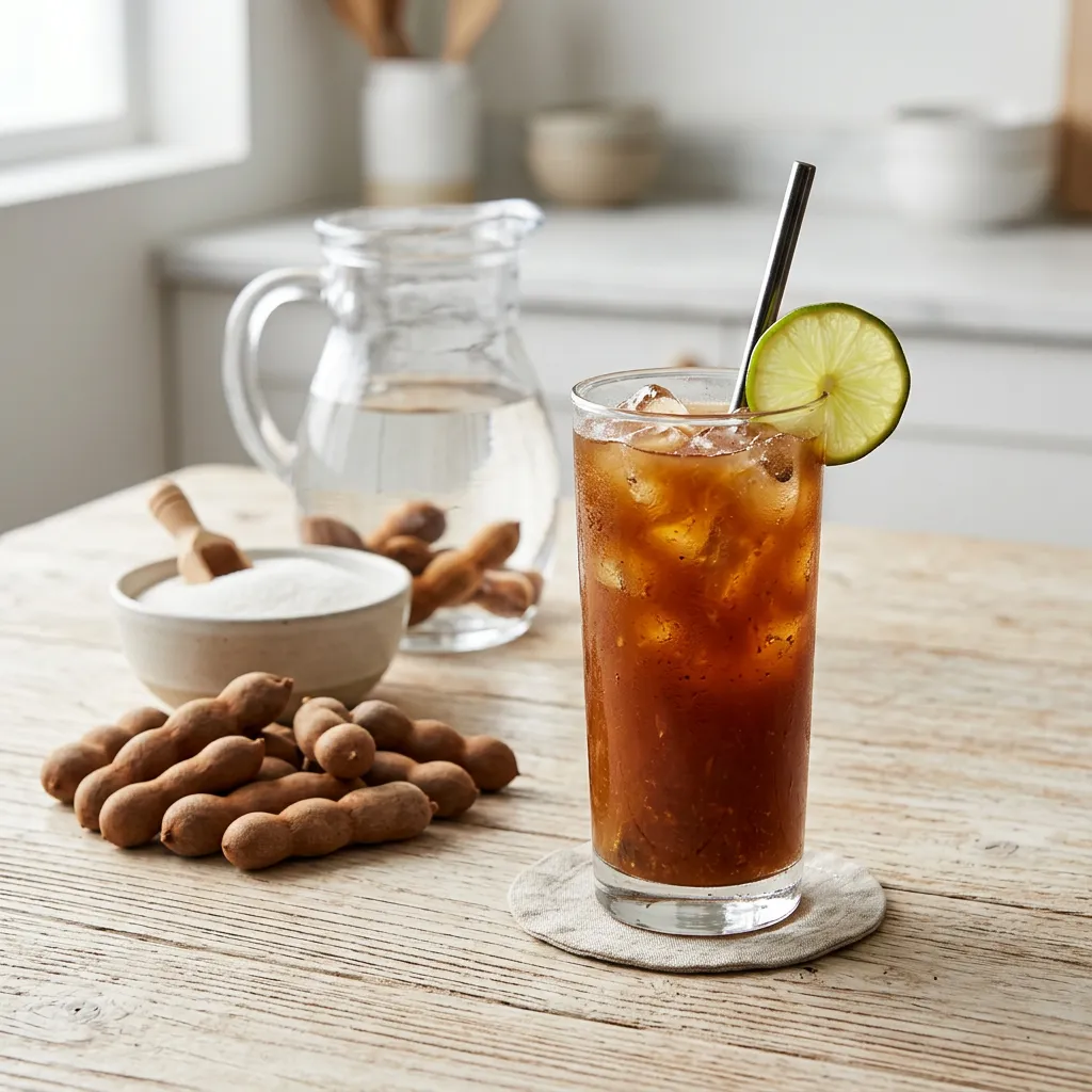 Agua Fresca de Tamarindo (Made With Tamarind Pods)