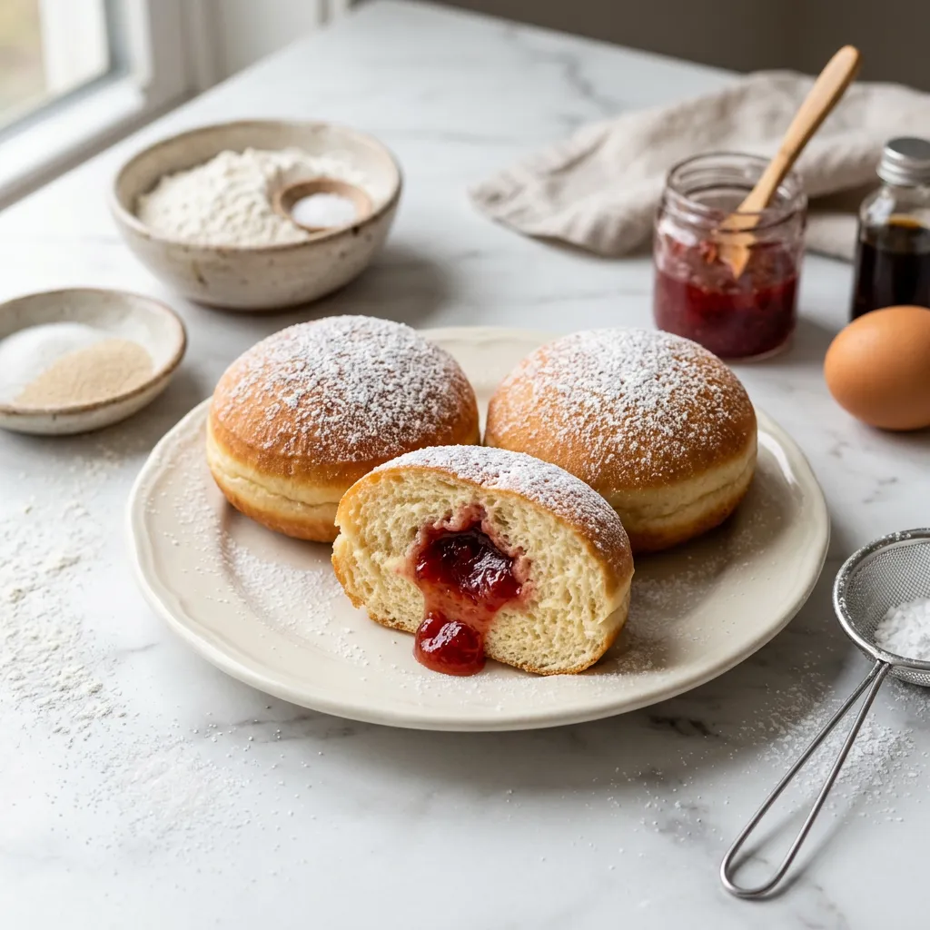 Air Fryer Sufganiyot (Jam-Filled Doughnuts) Recipe