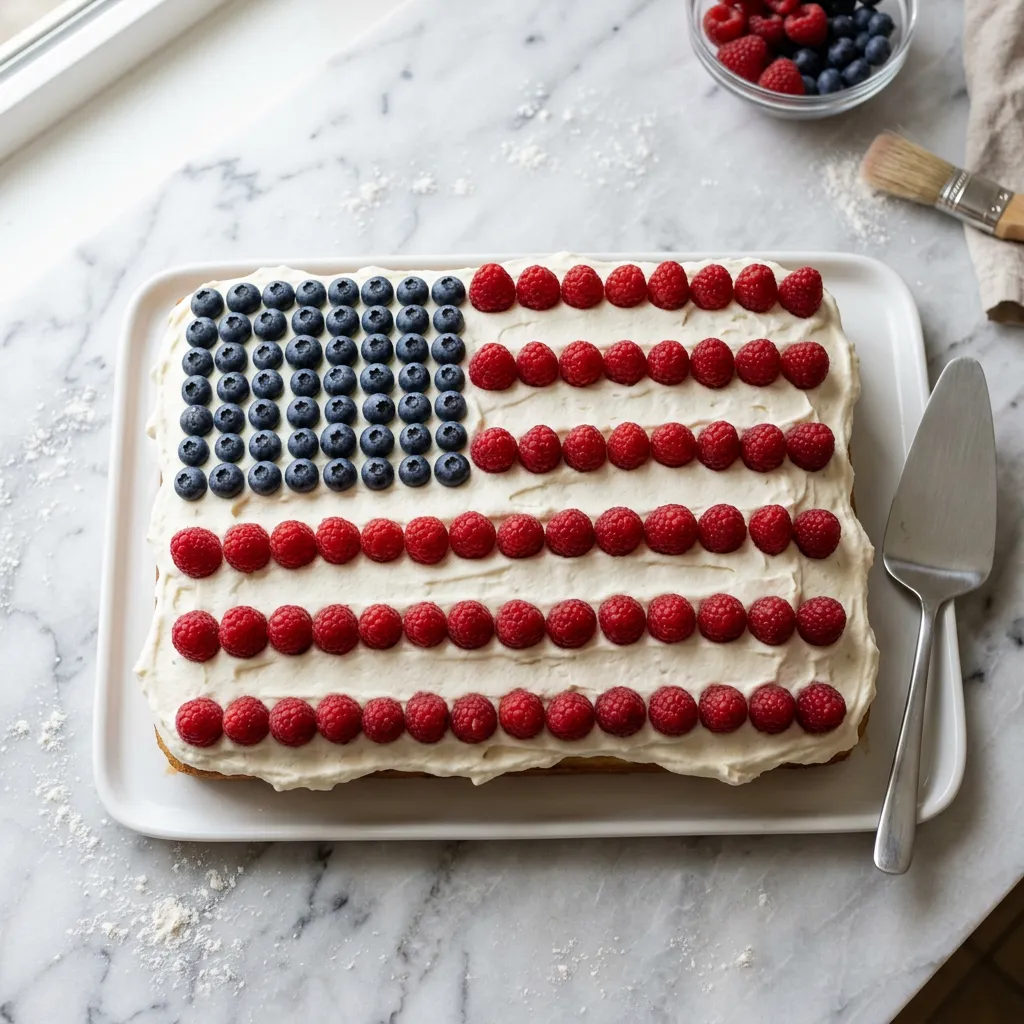 American Flag Cake