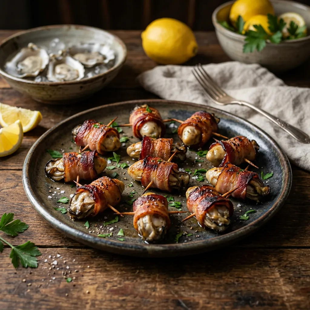 Angels on Horseback (Bacon-Wrapped Oysters)