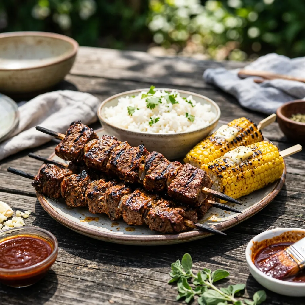 Anticuchos de Carne: Grilled Beef Kabobs