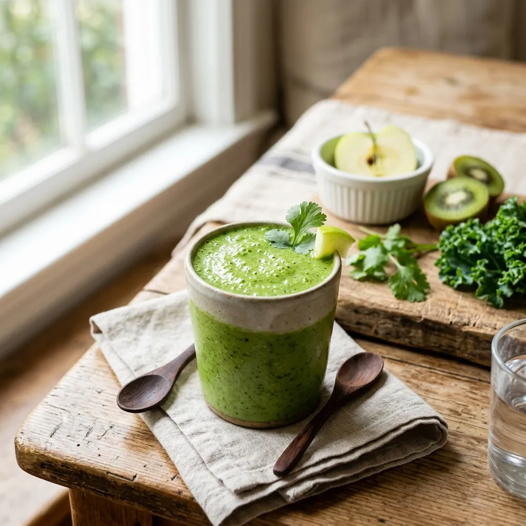 Apple Kiwi Superpower Green Smoothie