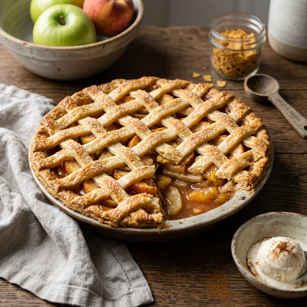 Apple Peach Pie