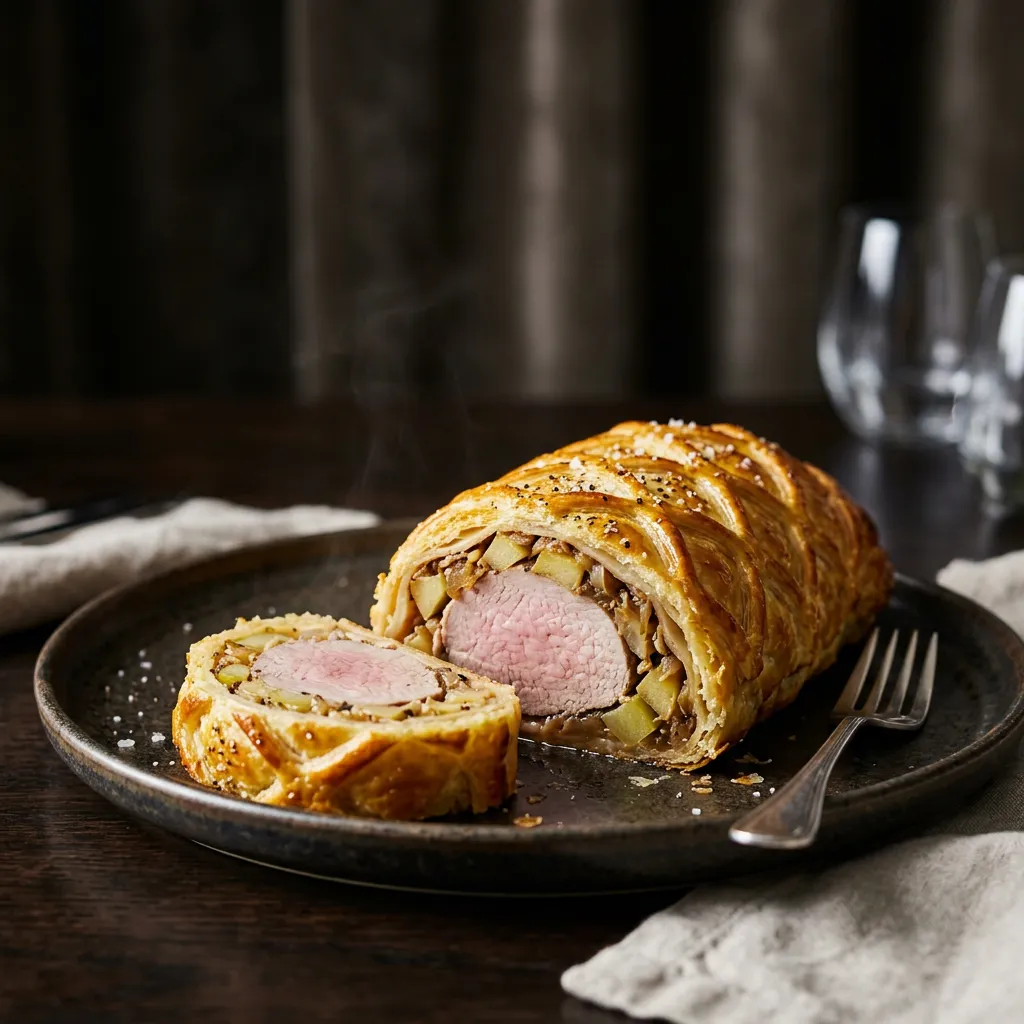 Apple Pork Tenderloin in Puff Pastry