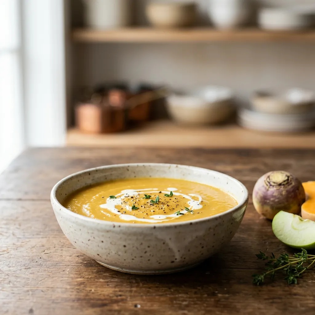 Apple Rutabaga Soup