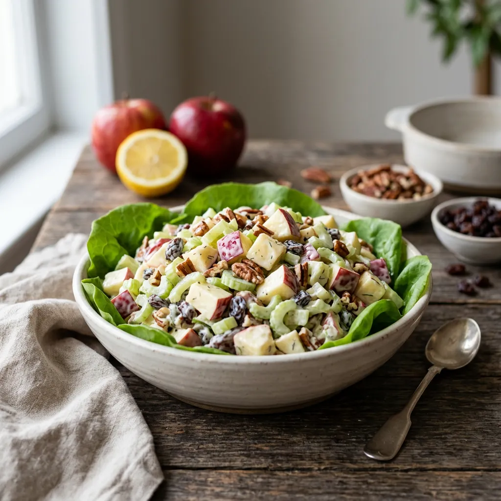 Apple Salad With Pecans and Raisins