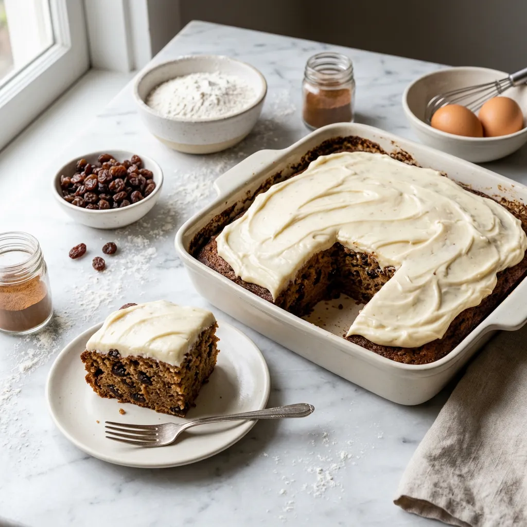 Applesauce Raisin Cake