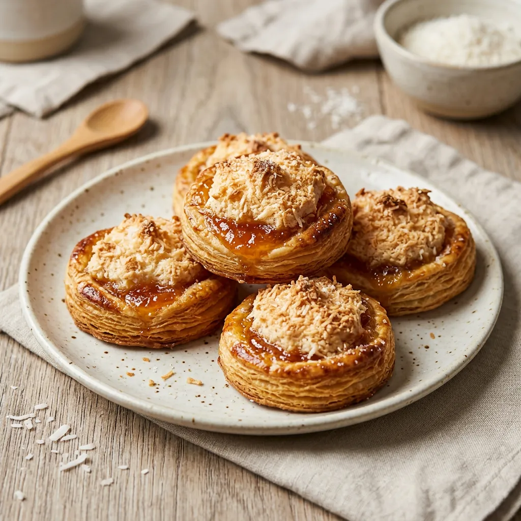 Apricot Jam and Coconut Meringue Hertzoggies Recipe