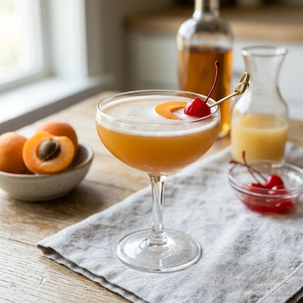 Apricot Sour Cocktail