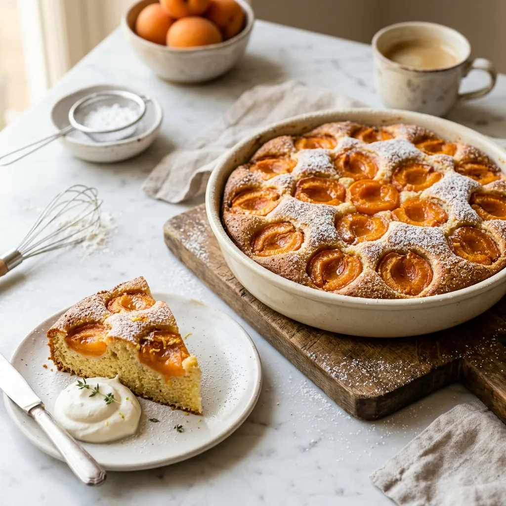 Aprikosenkuchen: German Apricot Cake