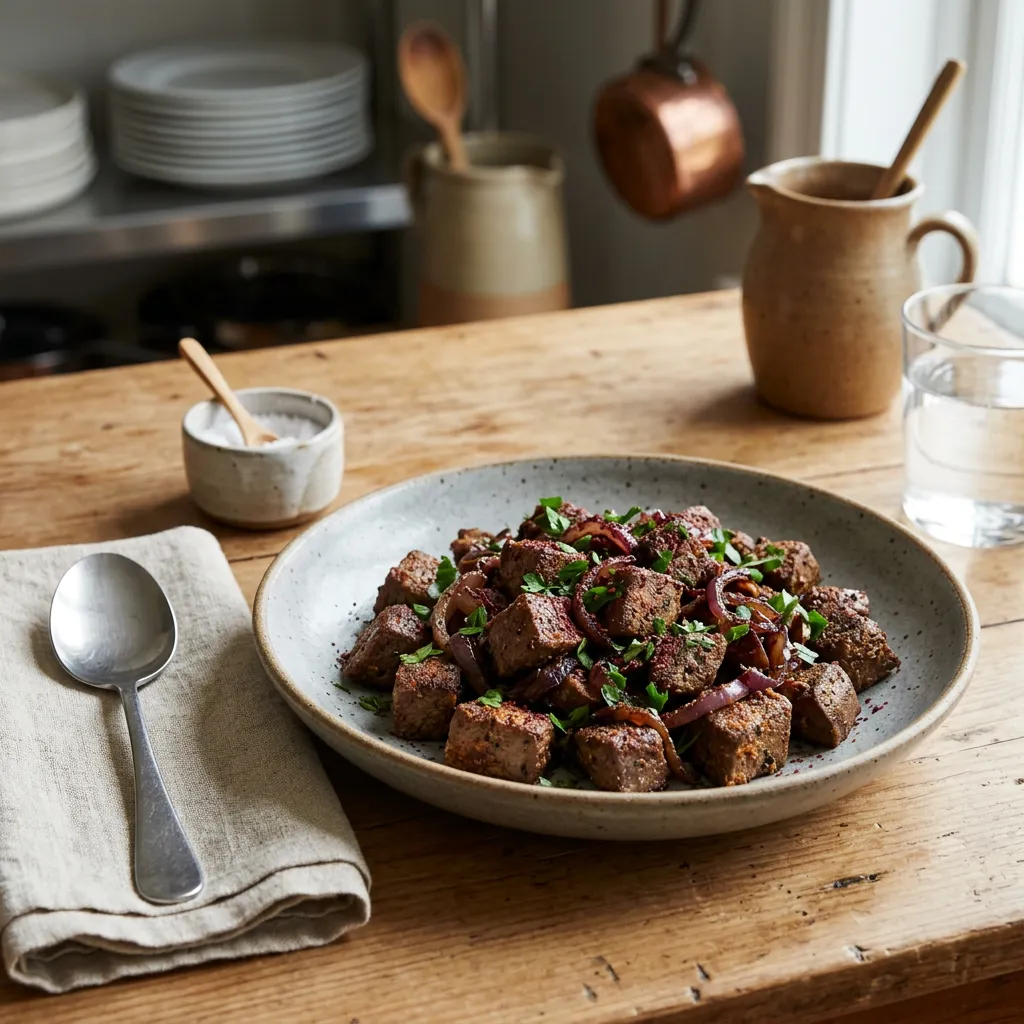 Arnavut Cigeri (Turkish Liver and Onions)