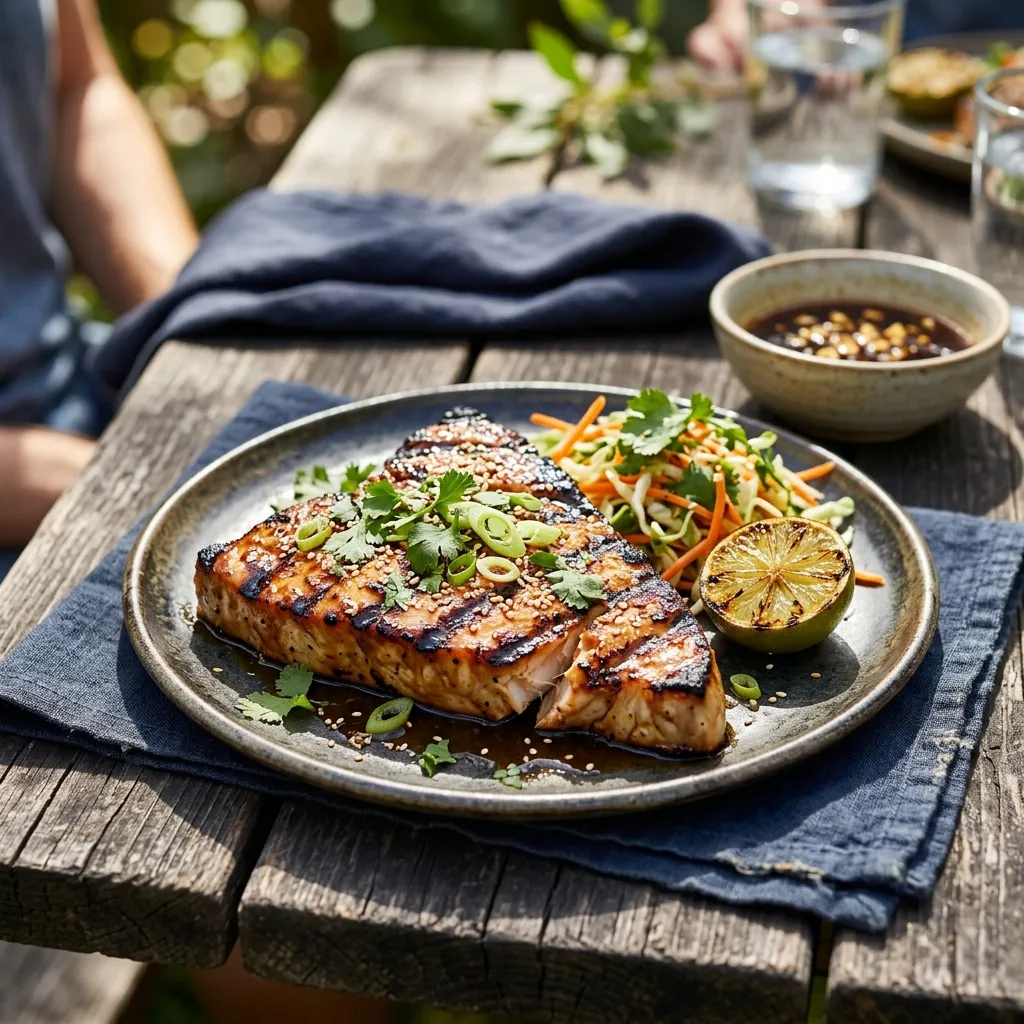 Asian-Inspired Grilled Ginger-Lime Swordfish