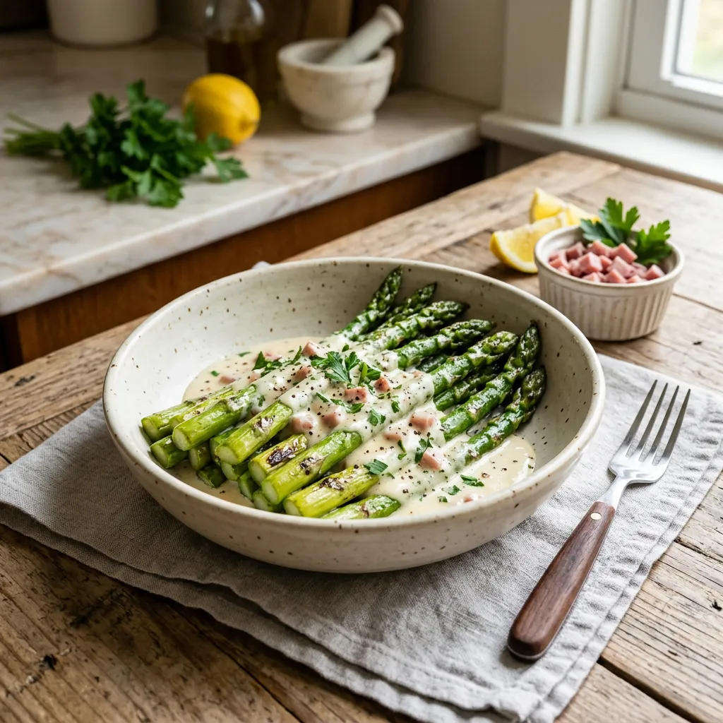Asparagus With Cream Sauce