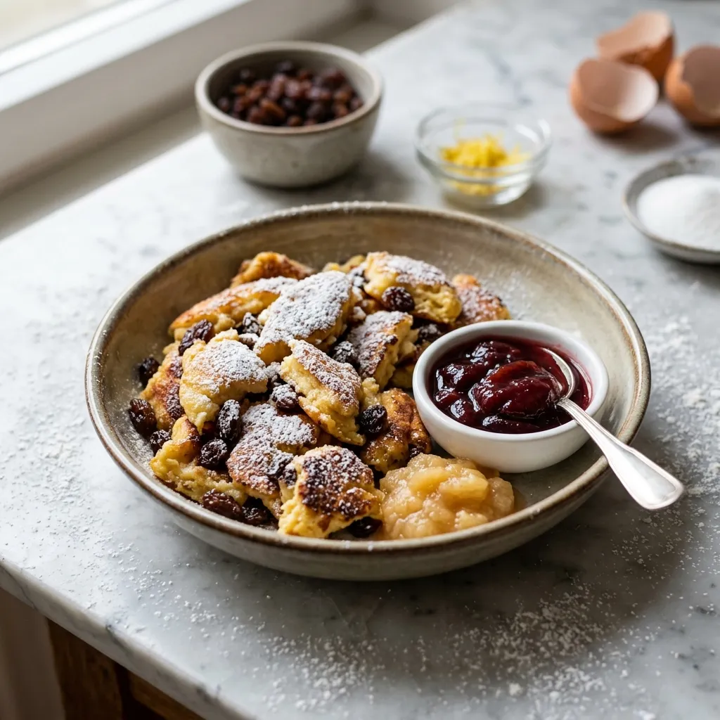 Austrian Pancakes With Raisins (Kaiserschmarrn)