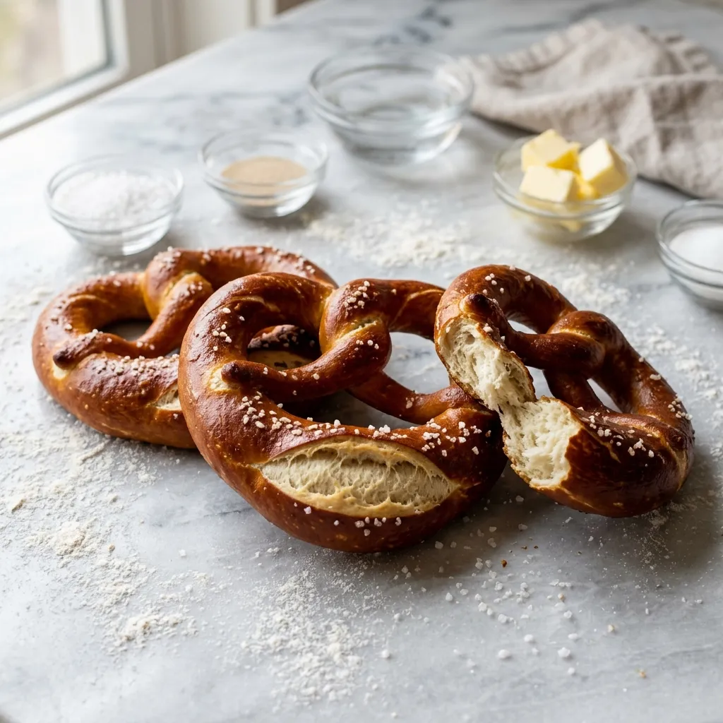 Authentic German Soft Pretzel (Laugenbrezeln)
