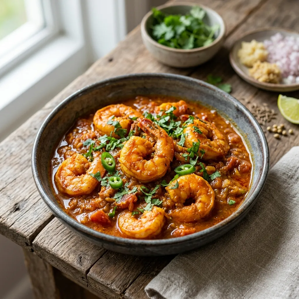 Authentic Indian Prawn Masala