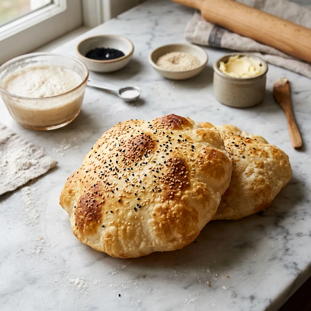 Authentic Turkish Lavas Puff Bread