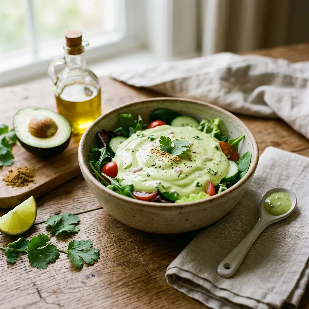 Avocado Lime Salad Dressing Recipe