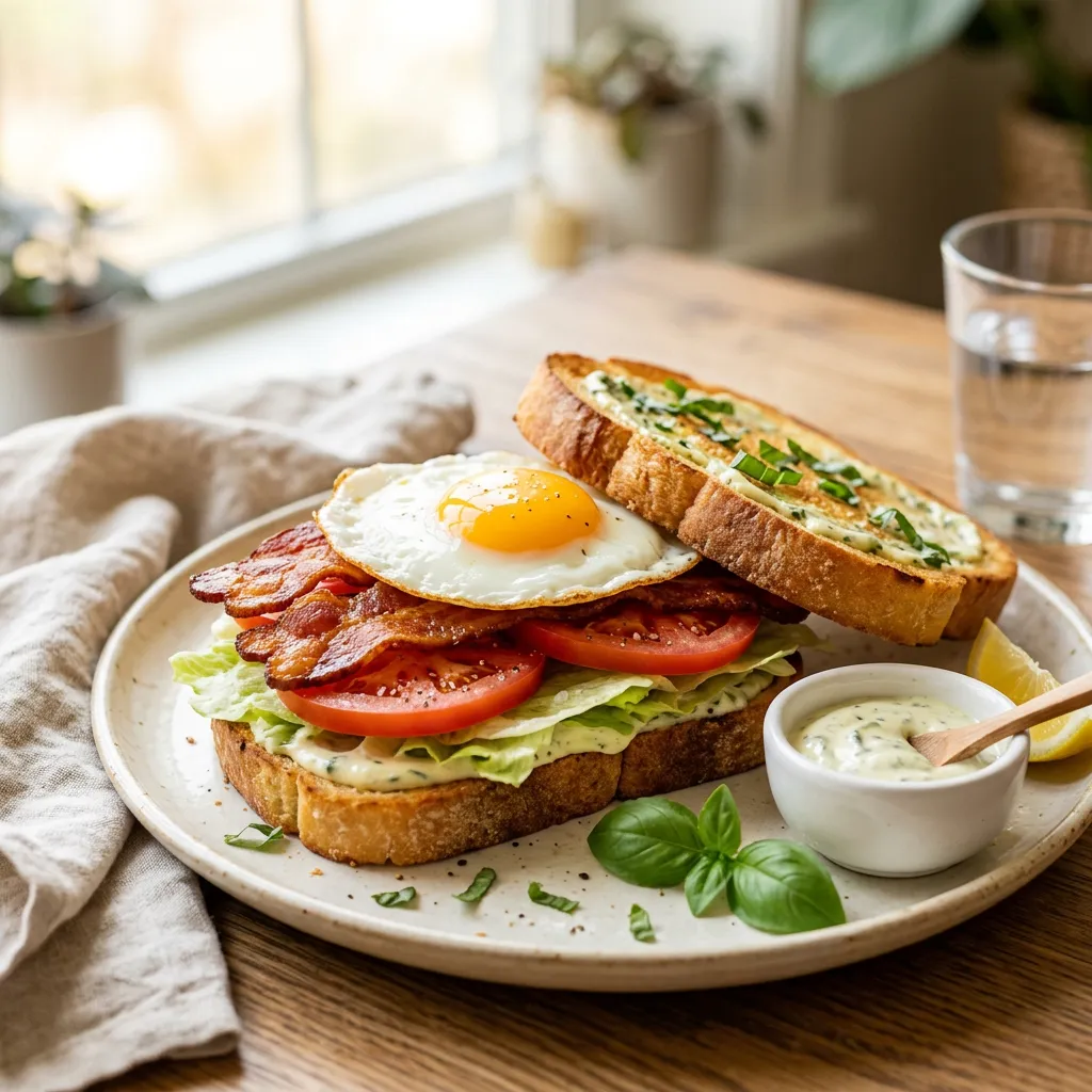 Bacon, Lettuce, Tomato, and Egg Sandwich (aka The BLTE)