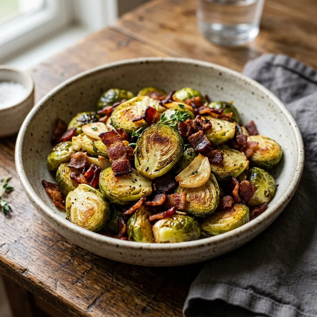Bacon Roasted Brussels Sprouts