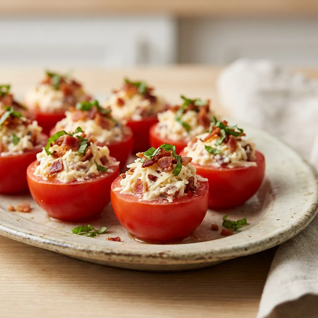 Bacon Stuffed Cherry Tomatoes