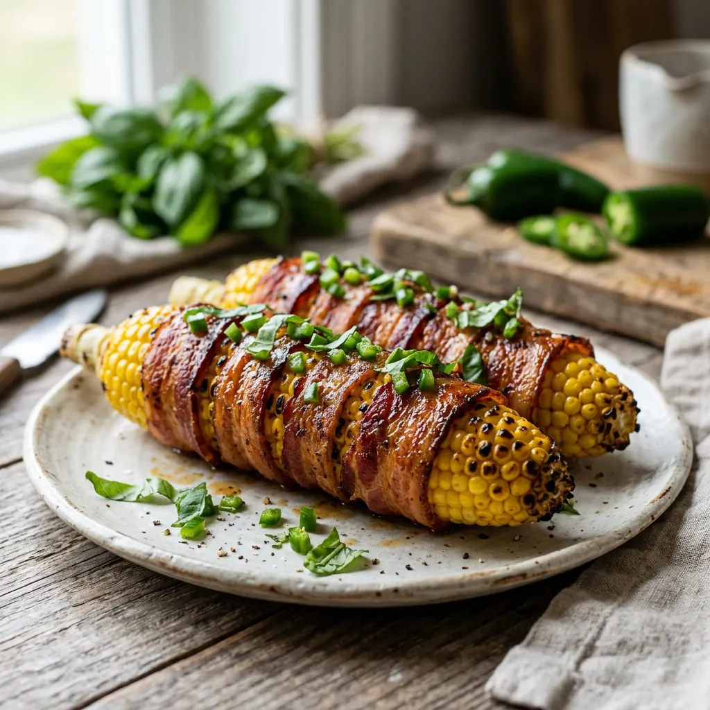 Bacon-Wrapped Corn on the Cob Recipe