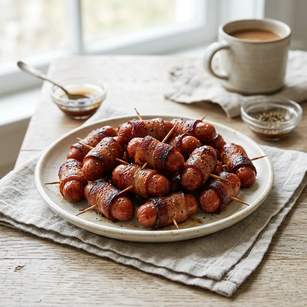 Bacon Wrapped Sausages