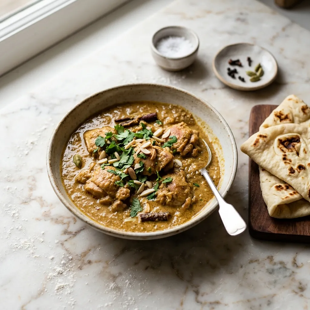 Badami Murgh Korma (Indian Chicken Korma)