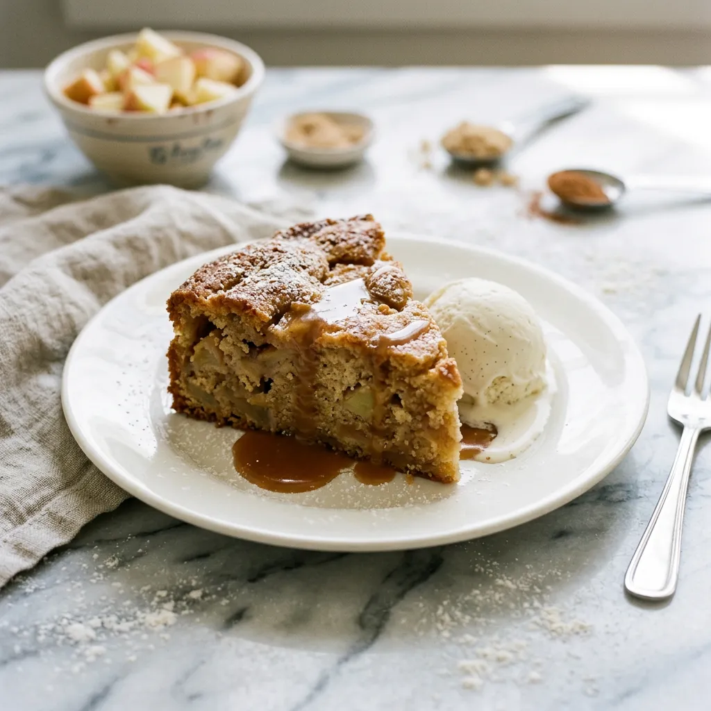 Baked Apple Pudding Cake