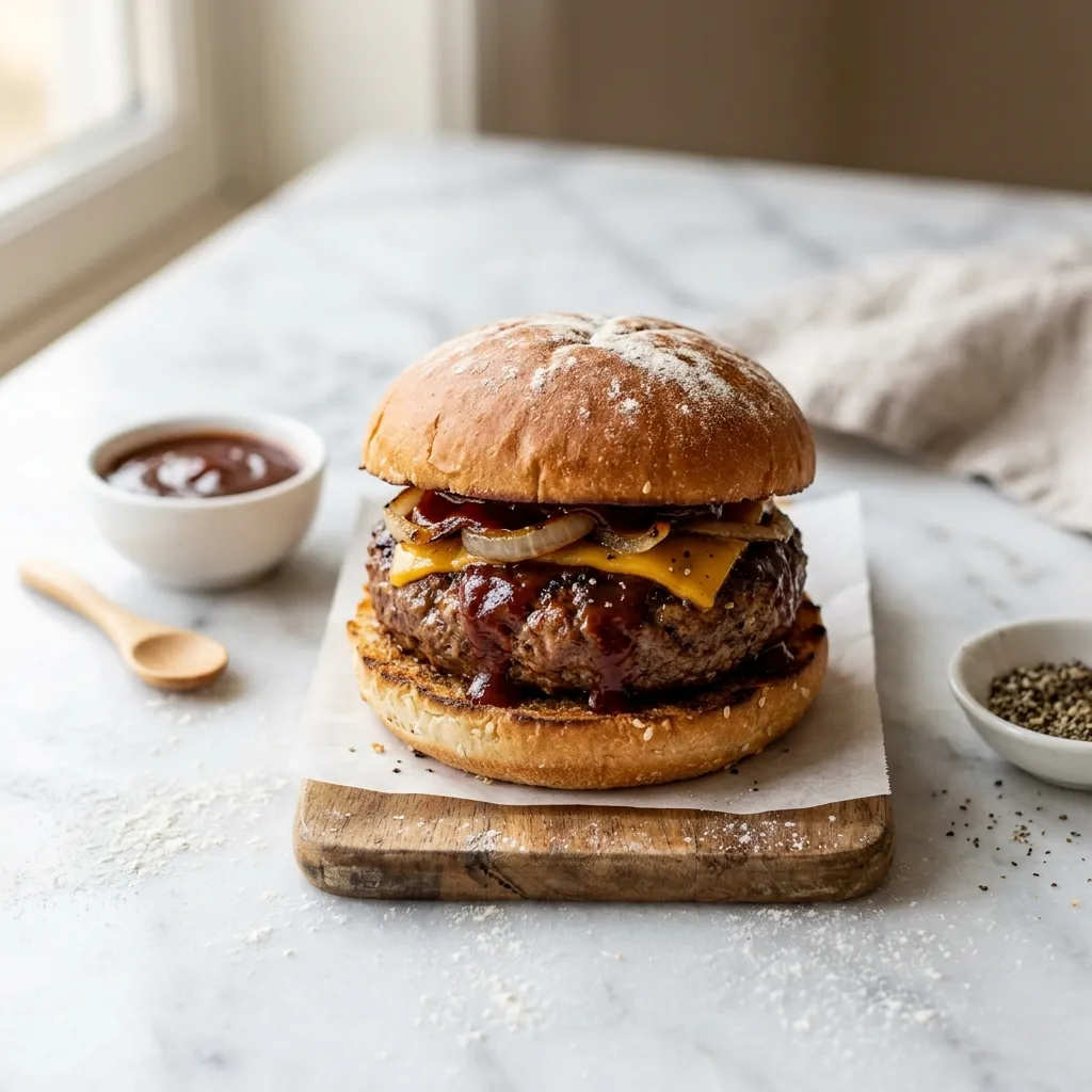Baked Barbecued Burgers
