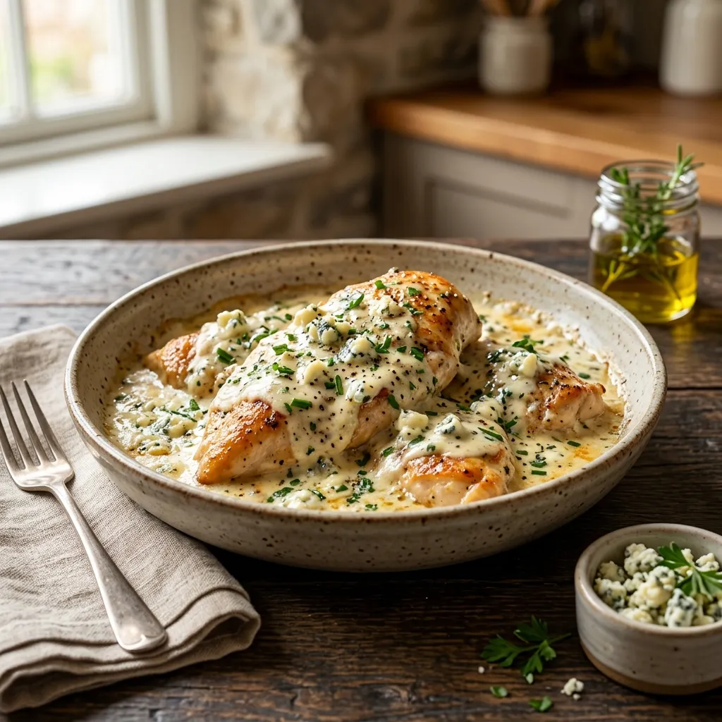 Baked Blue Cheese Chicken