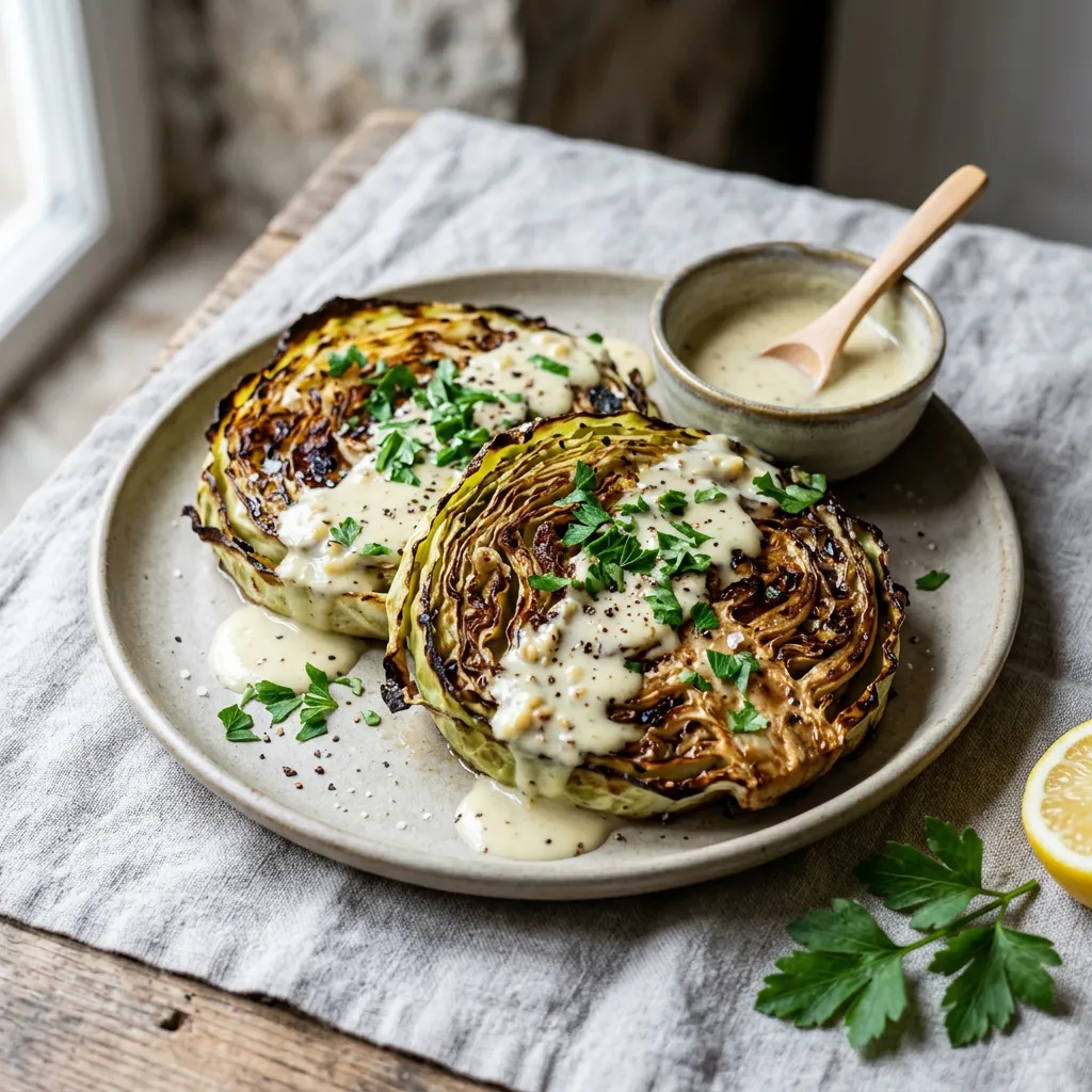 Baked Cabbage Steaks Recipe