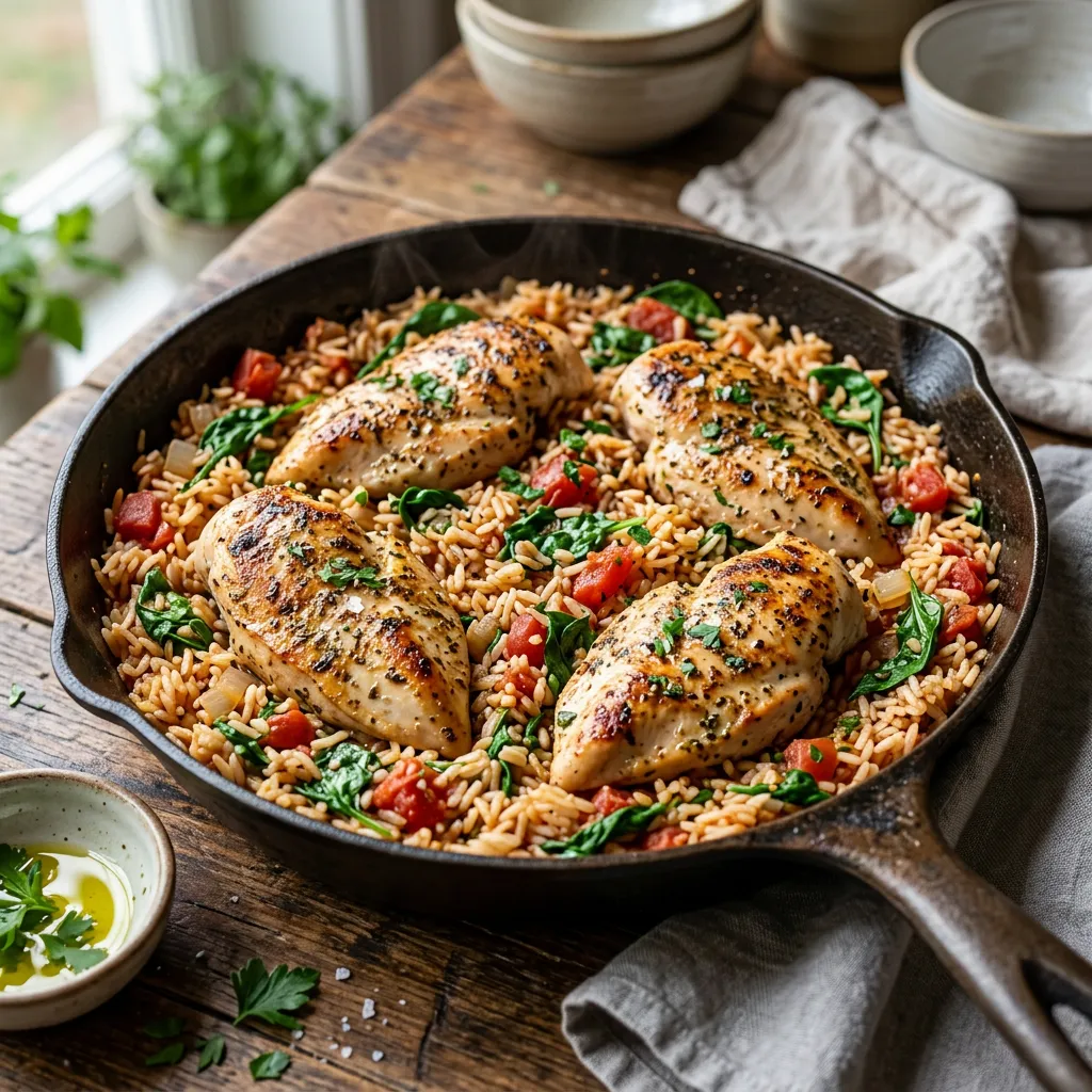 Baked Chicken and Rice