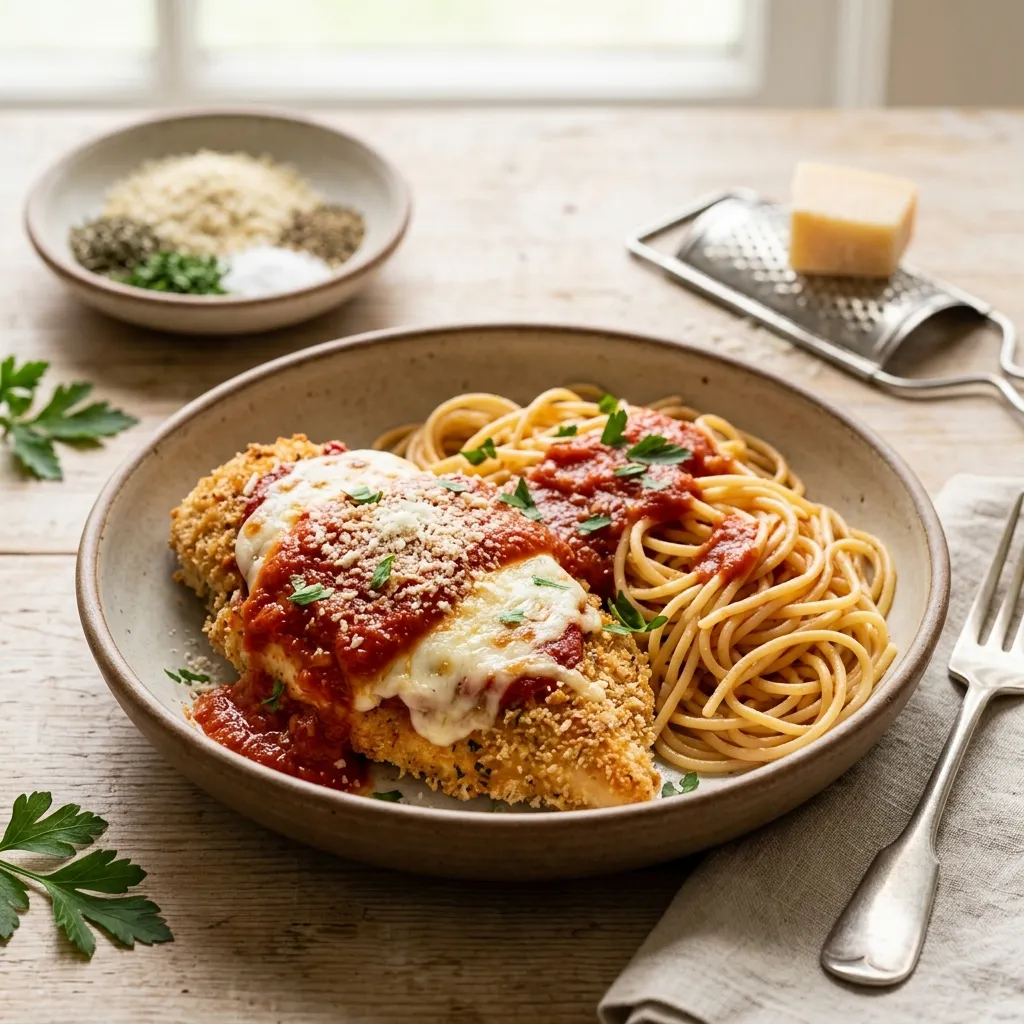 Baked Chicken Parmesan Dinner
