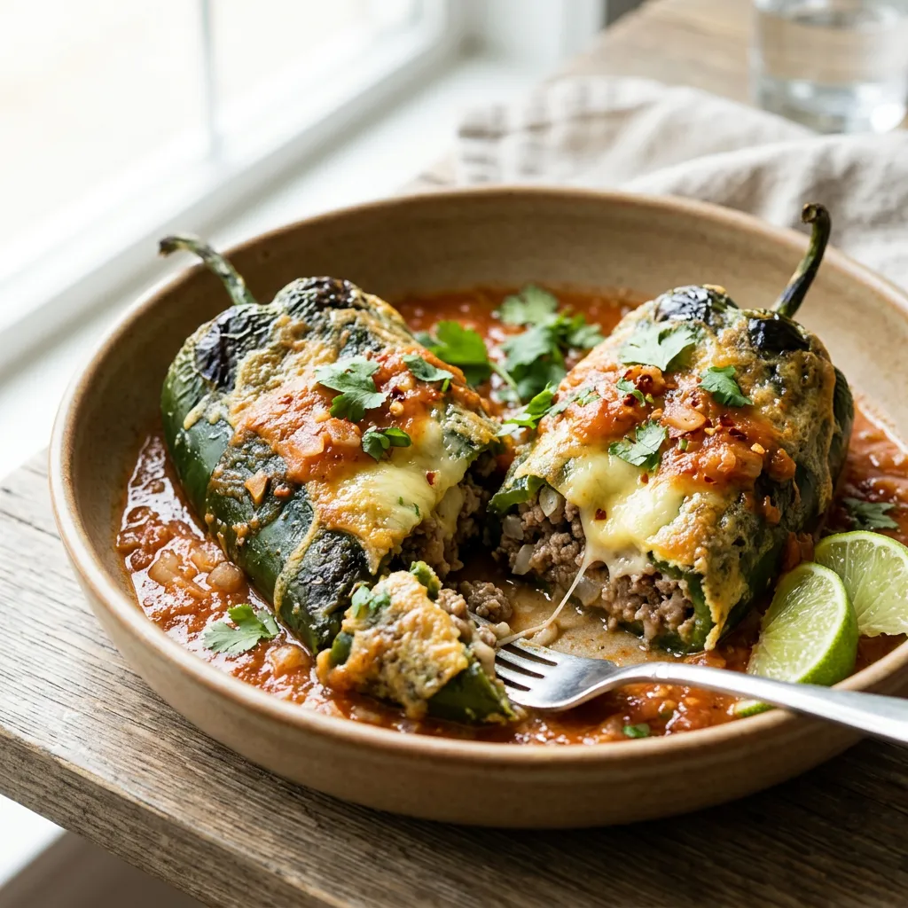 Baked Chiles Rellenos