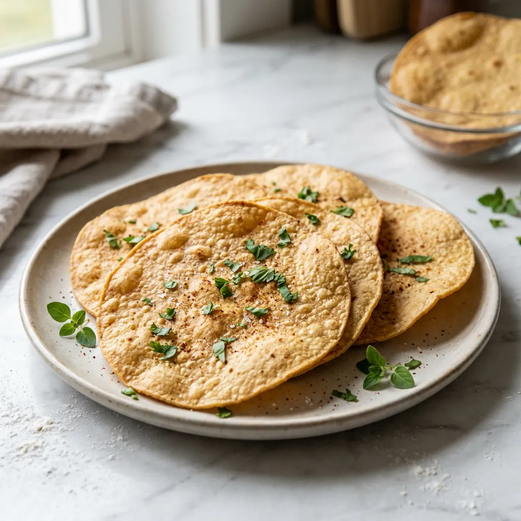 Baked Crisp Tostada Shells