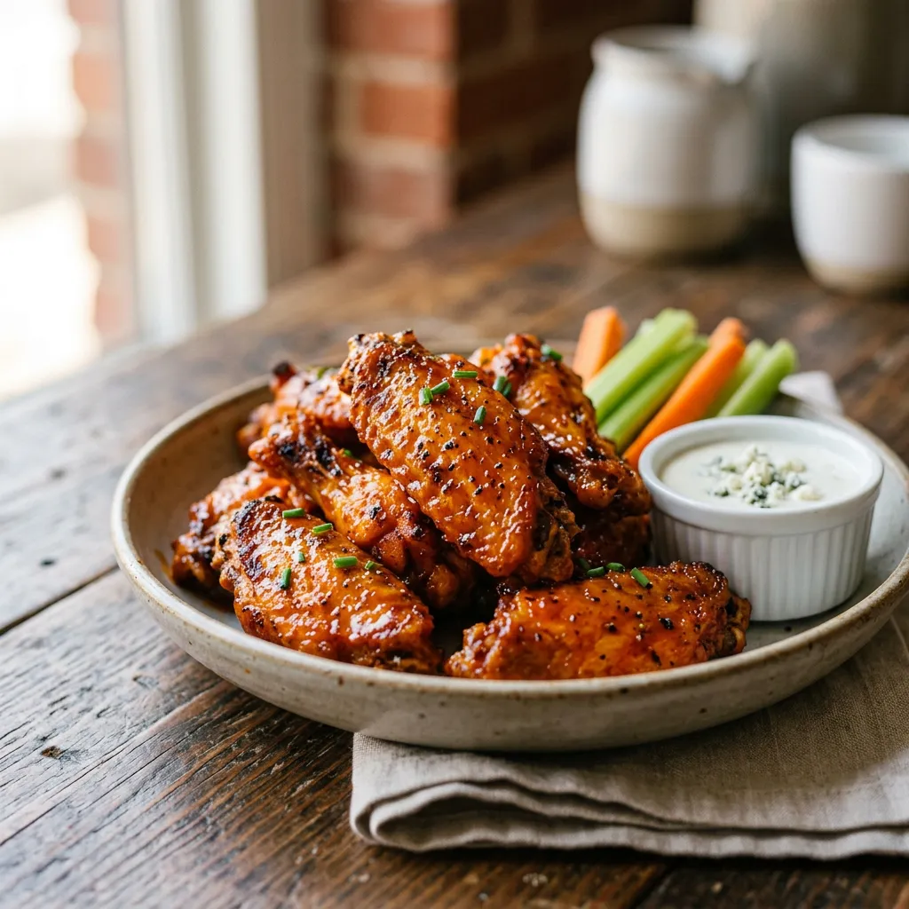 Baked Frank's Buffalo Chicken Wings
