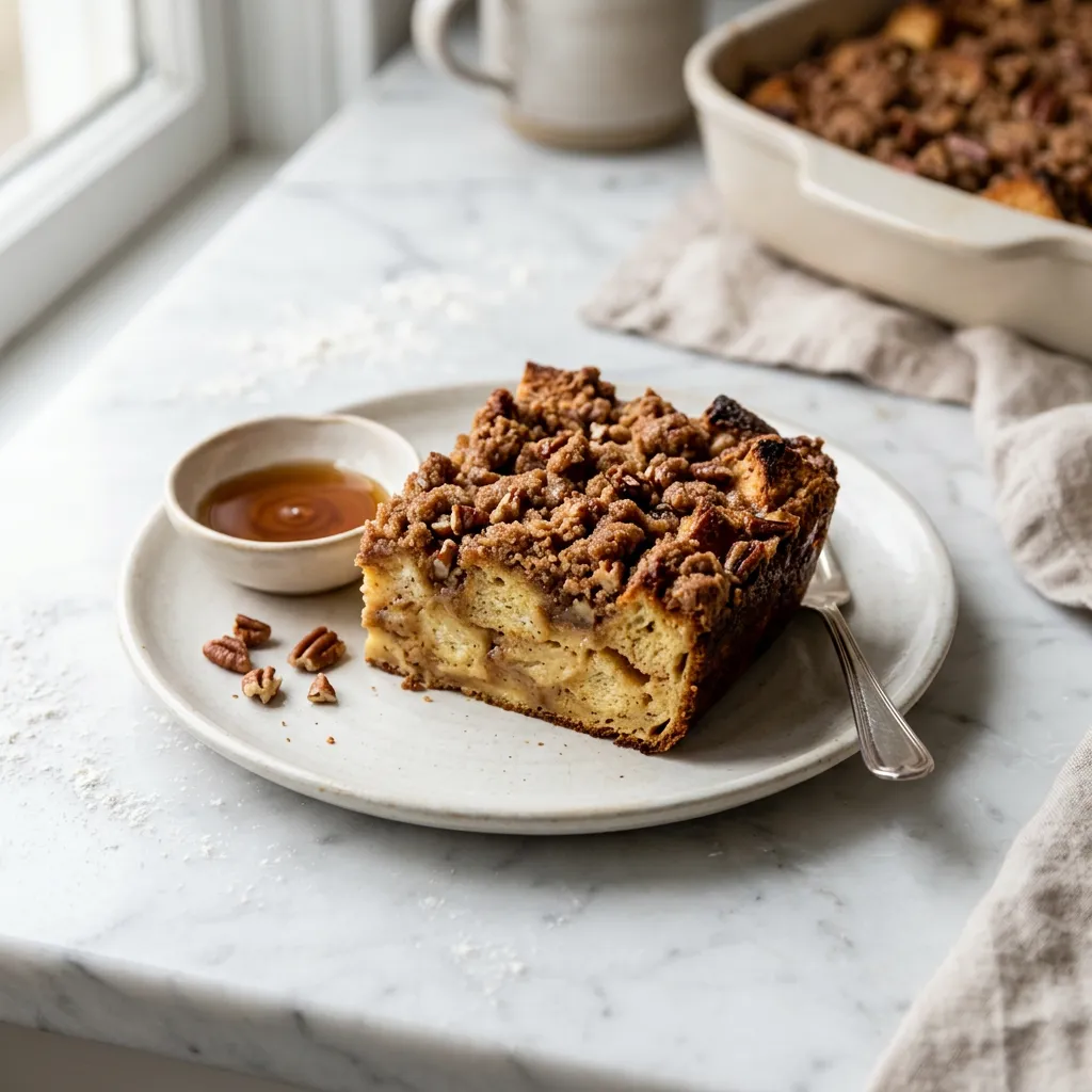 Baked French Toast With Brown Sugar Streusel Topping Recipe
