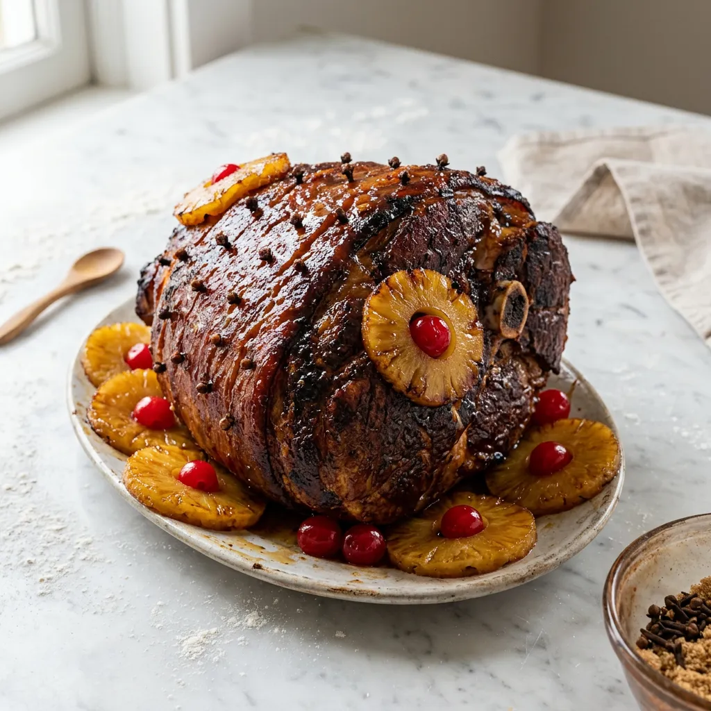 Baked Ham With Pineapple