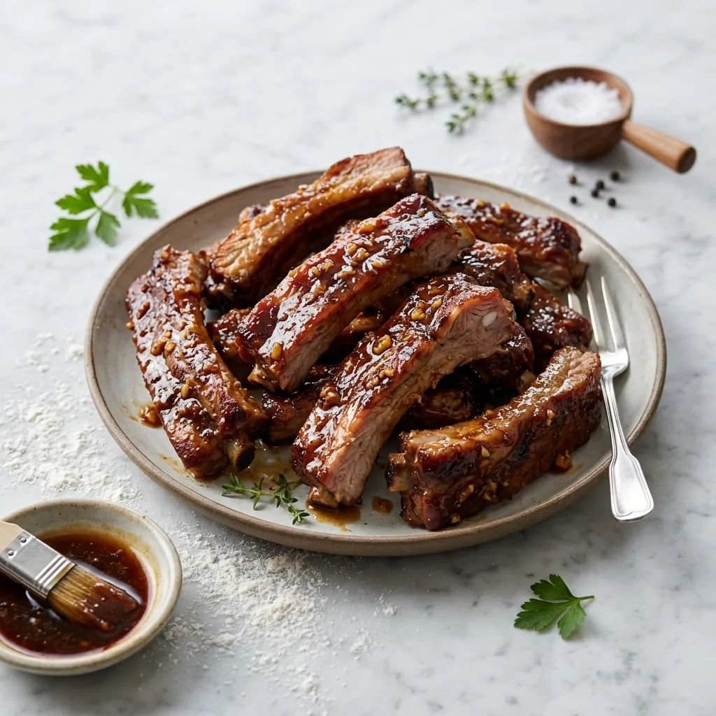 Baked Honey Garlic Spareribs